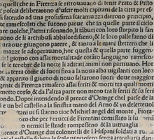 Load image into Gallery viewer, Italian School XVI C. View of Florence page CCCLXXVII. Colored Woodcut.
