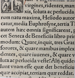 Italian School XVI C. Eurydice. Woodcut.