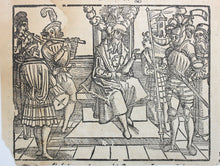Load image into Gallery viewer, German School XVI C. Regents. Woodcut from Laienspiegel by Ulrich Tengler.
