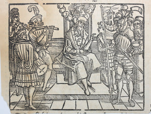 German School XVI C. Regents. Woodcut from Laienspiegel by Ulrich Tengler.