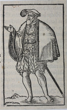 Load image into Gallery viewer, German School XVI C. Nobleman. Woodcut from Cosmographia by Sebastian Münster.
