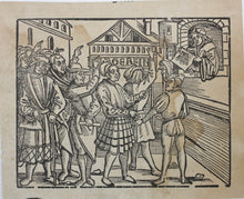 Load image into Gallery viewer, German School XVI C. Rights of citizens. Woodcut from Laienspiegel  by Ulrich Tengler.
