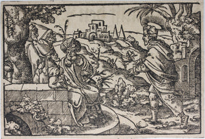 Virgil Solis, after. Haggai the Prophet. Woodcut from Bible translated by Martin Luther. XVI C.