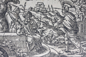 Virgil Solis, after. Haggai the Prophet. Woodcut from Bible translated by Martin Luther. XVI C.