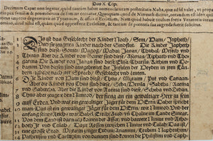 German School XVI C. Tower of Babel. Woodcut from Bible translated by Martin Luther. XVI C.