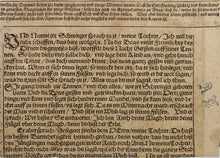 Load image into Gallery viewer, German School XVI C. Ceremony of the Shoe. Woodcut from Bible translated by Martin Luther. XVI C.
