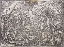 Load image into Gallery viewer, German School XVI C. Eight illustrations from the Bible. Woodcuts. Page 148/2 from an ancient album.
