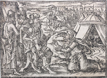 Load image into Gallery viewer, German School XVI C. Eight illustrations from the Bible. Woodcuts. Page 148/2 from an ancient album.

