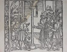 Load image into Gallery viewer, Johannes Adelphus. Die Türkisch Chronik. Venetian ambassadors at the court of Timur. Woodcut. XVI C.
