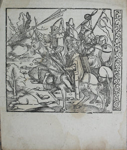 Johannes Adelphus. Die Türkisch Chronik. Mahomet, the Turkish Keyser. Woodcut XVI C.