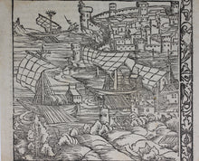 Load image into Gallery viewer, Johannes Adelphus. View of Istanbul. A Little Preface. Woodcut. XVI C.
