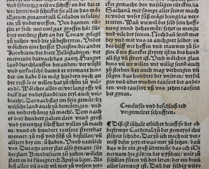 Johannes Adelphus. Die Türkisch Chronik. View of Rhodes, during its siege by the Ottomans, 1480. Woodcut. XVI C.
