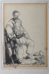 John William Winkler. The Worker's Rest. Etching. 1923.
