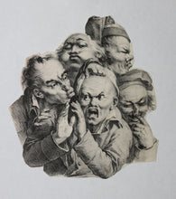 Load image into Gallery viewer, Louis-Léopold Boilly. Les Grimaces, No. 4. Lithograph. 1823.
