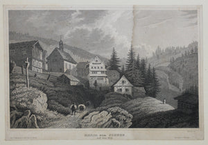 German Biedermeier steel engravings. Martini, Reiss and others, totally eight. XIX C.