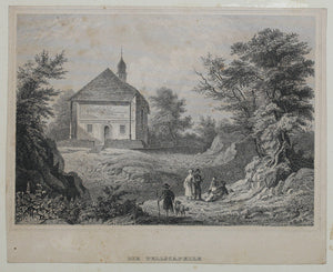 German Biedermeier steel engravings. Martini, Reiss and others, totally eight. XIX C.