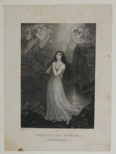 German Biedermeier steel engravings (four: Richter, Riedel, C. Reiss, Martini). XIX C.