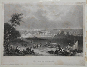 German Biedermeier steel engravings (four: Richter, Riedel, C. Reiss, Martini). XIX C.
