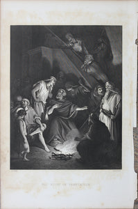 Thomas Moran, Gustave Doré, William Hilton RA and others. Night Scenes in the Bible. Twelve engravings by Walter, John Sartain, S. Sartain and others.