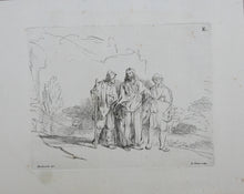 Load image into Gallery viewer, Rembrandt, after. Two etchings by Bernard Picart. 1734.
