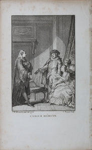 J. M. Moreau le jeune, after. Fifteen illustrations for the works of Moliere. Engravings. late XVIII C.