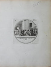 Load image into Gallery viewer, Sébastien Leclerc, after. Illustrations from a calendar of saints for every day of the year. Twenty engravings by Jan Goeree. 1730.
