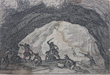 Load image into Gallery viewer, Jacques Callot. The Cavern of Brigands. Etching. C. 1617.
