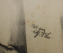Load image into Gallery viewer, McCay (?). Academic Life Study. Reclining nude. Drawing. New York School. 1926.
