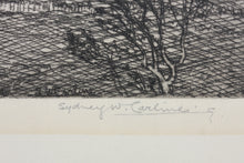 Load image into Gallery viewer, Sydney W. Carline. Courtyard in Cambridge. Etching. Early XX C
