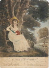 Load image into Gallery viewer, Laurie &amp; Whittle (publishers). The Farmer's Daughter. Hand-coloured mezzotint. 1794.
