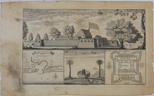 Load image into Gallery viewer, Nathaniel Parr. S.W. Prospect of William's Fort at Whidah. Etching. 1745-1747.
