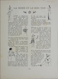 Paul Méras. Une Robe pour Deauville. Pochoir. 1913.