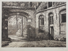 Load image into Gallery viewer, Simon de Heer. Dutch Architectural Landscape. Etching. XX C.
