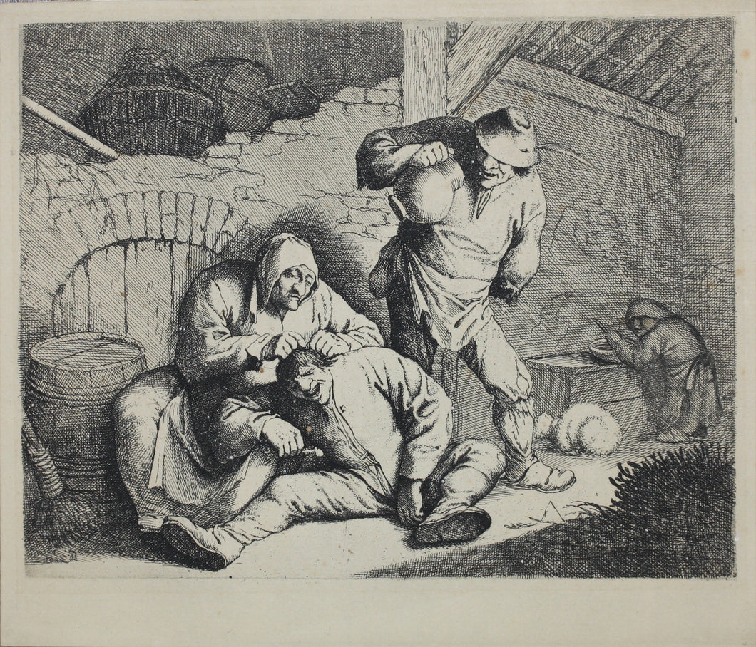 Anthonie Victorijns, after. Willem Basse, after. Delousing. Photogravure by Charles Amand-Durand.