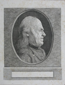 Portrait of Israel Hartmann. Engraving. Late XVIII C.