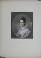 Load image into Gallery viewer, C. Ingram, after. Portrait of Harriet Bradford Stewart.  Engraving by William Holl the Younger. 1845.
