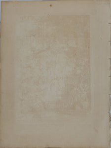 Giovanni Francesco Romanelli, after. The Striking of the Rock. Engraving by Jean Baptiste Haussard. 1742.
