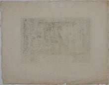 Load image into Gallery viewer, Maarten de Vos, after. Temptation of the devil and divine concilation. Engraving by  Philip Galle. 1575-79 (c.)
