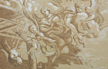 Load image into Gallery viewer, Lodovico Gimignani, after. Death of St Francis Xavier. Etching by Anne Claude Philippe de Tubières, Comte de Caylus. 1742.
