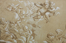 Load image into Gallery viewer, Lodovico Gimignani, after. Death of St Francis Xavier. Etching by Anne Claude Philippe de Tubières, Comte de Caylus. 1742.
