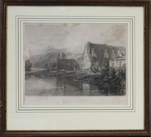 Load image into Gallery viewer, Joseph Mallord William Turner, after. St Agatha’s Abbey, Easby. Engraving by John Le Keux. 1822.

