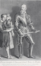 Load image into Gallery viewer, Michelangelo da Caravaggio, after. Portrait of Adolphe de Vignacourt, Grand Master of Malthe. Engraving by Nicolas de Larmessin III. 1742.
