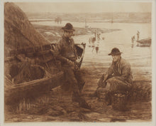 Load image into Gallery viewer, Charles Yardley Turner. The Fishermen's Question. Etching. 1888.
