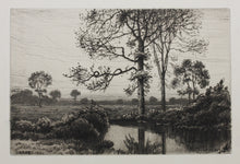 Load image into Gallery viewer, Henry Farrer. Autumn's Grey and Melancholy. Etching. 1884.
