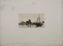 Load image into Gallery viewer, Stephen Parrish. Gloucester Ferry (No. 2). Etching. 1881.
