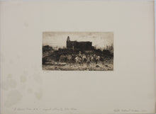 Load image into Gallery viewer, Peter Moran. A Burro Train, New Mexico. Etching. 1884.
