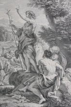 Load image into Gallery viewer, Giovanni Battista Gaulli, after. St John the Baptist. Engraving by Bernard Lépicié. 1742.
