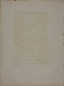 Giovanni Maria Morandi, after. The Annunciation. Engraving by Anne Claude de Caylus. 1742.