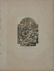 Daniel Seiter, after. Death of St Sebastian. Engraving by Anne Claude de Caylus. 1742.