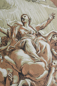 Giuseppe Passeri, after. Assumption of the Virgin. Engraving by Paul Ponce Antoine Robert de Séri. 1742.